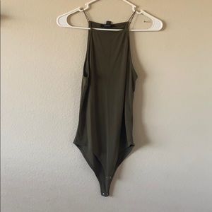 Olive green bodysuit